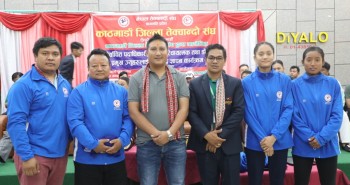 एसियाड खेल्ने खेलाडीलाई काठमाडौं तेक्वान्दोको प्रोत्साहन